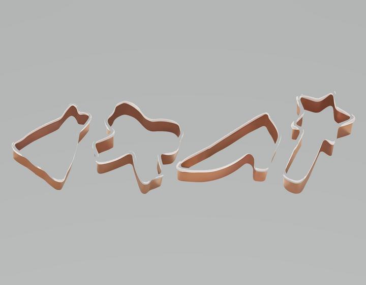 Actual product image Lurch Cookie cutter Princess 4pcs set
