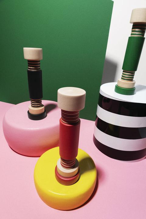 Actual product image Alessi Twergi salt/pepper mill made of beech wood (Salt, Pepper)