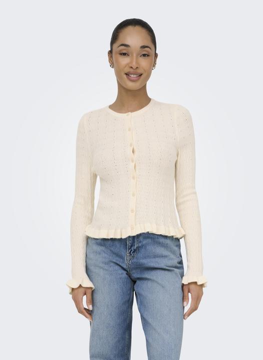 Produktbild Only Onlibi Ls O-Neck Frill Cardi Ex Knt (M)