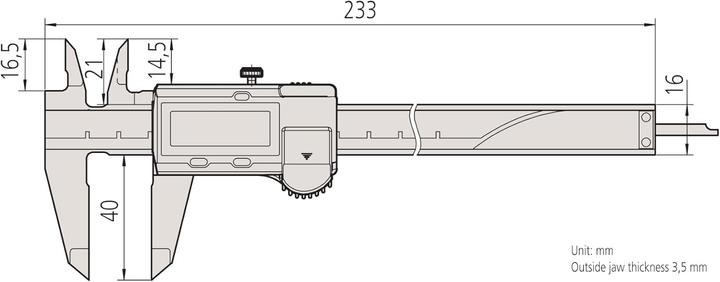 Actual product image Mitutoyo Caliper gauge (15 cm)