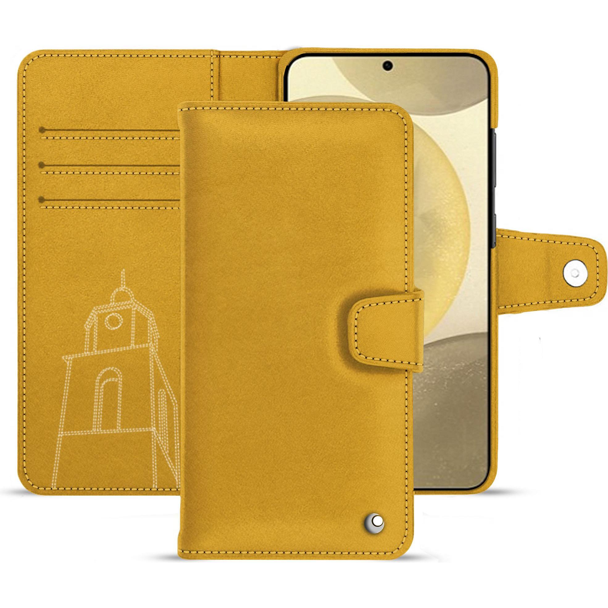 Noreve Lederschutzhülle (Samsung Galaxy S24+), Smartphone Hülle, Orange