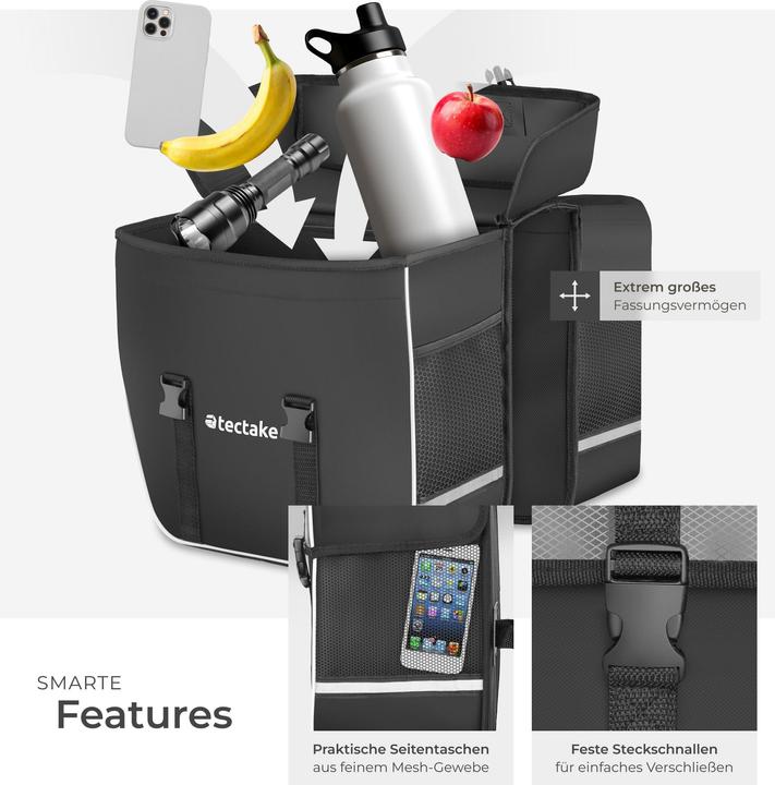 Immagine prodotto tectake Borsa da bicicletta (35 l, Borsa portapacchi)