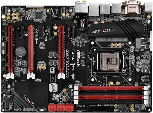 Produktbild AsRock Fatal1ty Z87 Killer, LGA1150, ATX, CFX/SLI (LGA 1150, Intel Z87, ATX)
