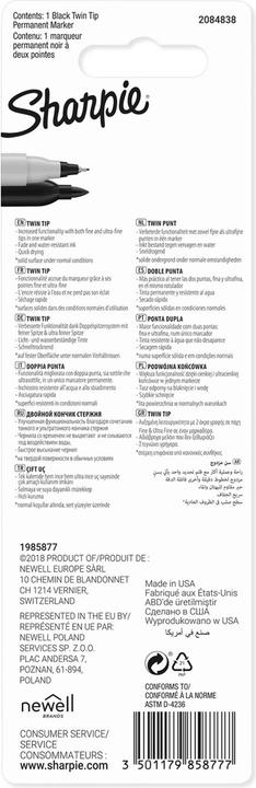 Immagine prodotto Sharpie Marcatore Twin Tip Extra Fine + Fine (1 x)