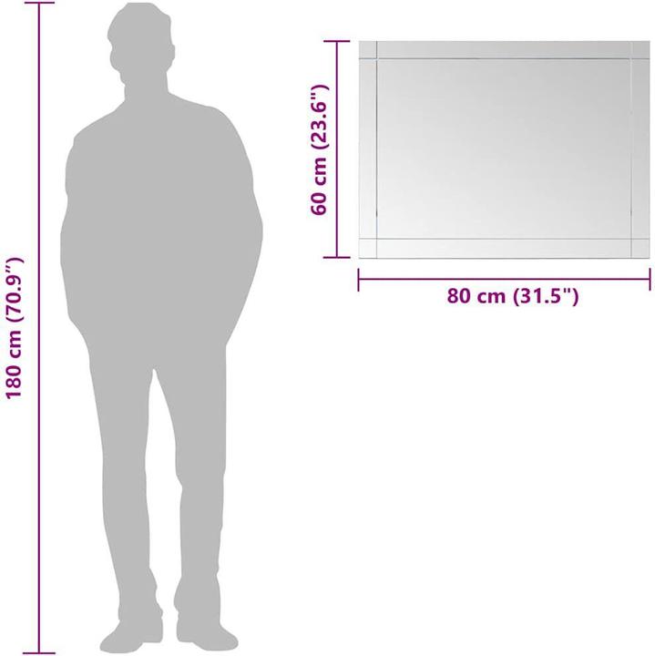 Immagine prodotto vidaXL Wandspiegel (80 x 60 cm)