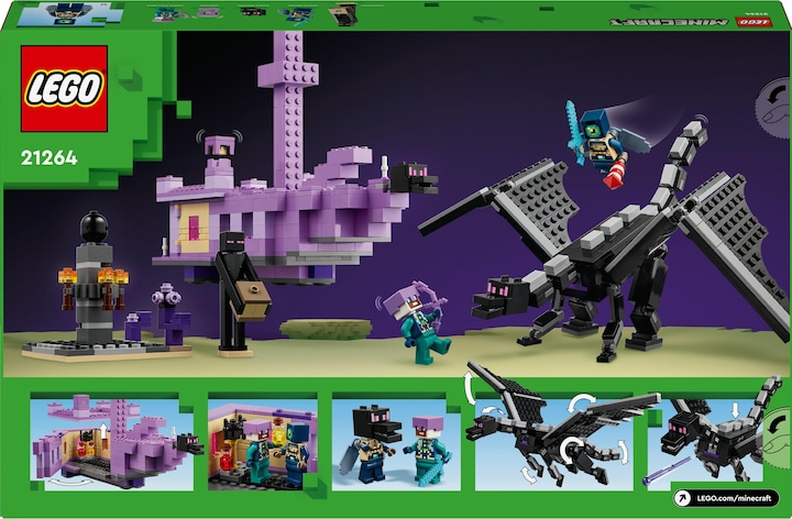 Image du produit LEGO 21264 Le dragon final et le navire final (21264, LEGO Minecraft)