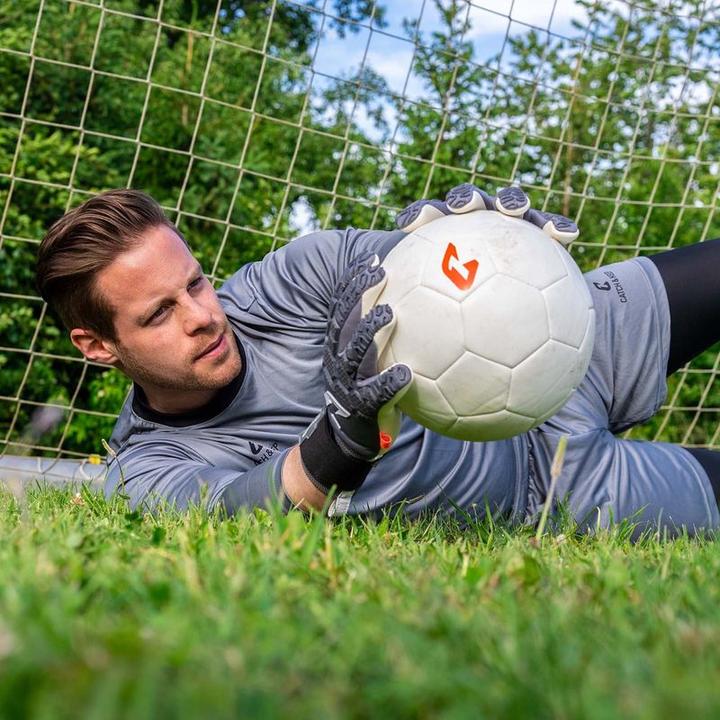 Produktbild Catch & Keep Fussballhandschuhe Fly Grey Soul Gr. 10 Grau Torwart Keeper Goalie Handschuhe (10)