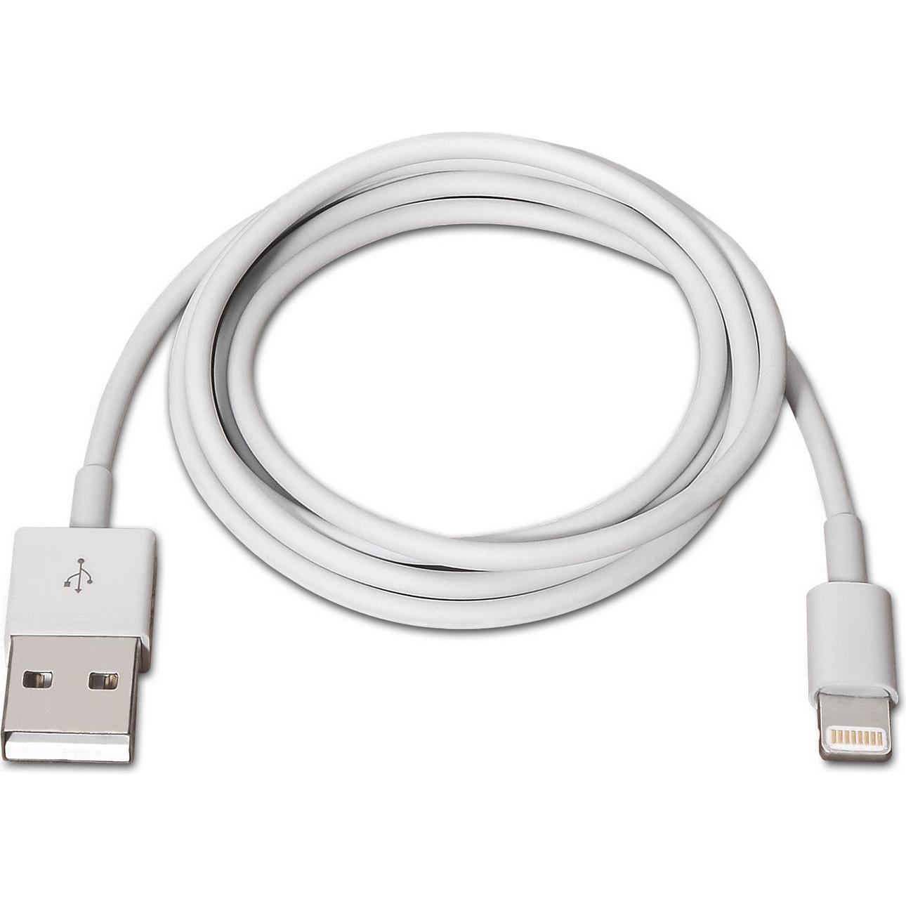 Thumbnail - Aisens A102-0035 Lightning-Kabel 1 m Weiss (1 m, USB 2.0), USB Kabel