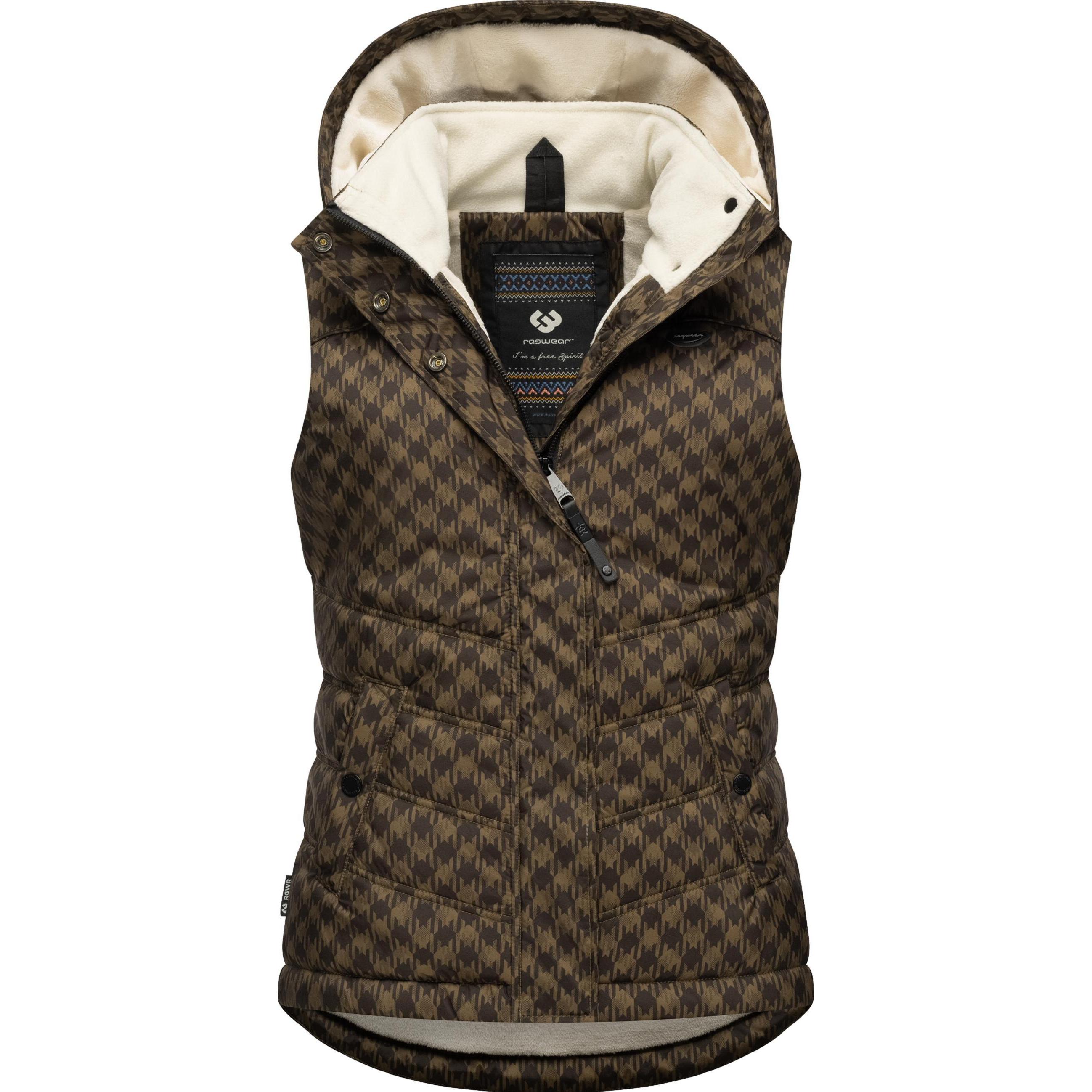 Thumbnail - Ragwear, Damen, Weste, Hesty Print, Braun, (S)
