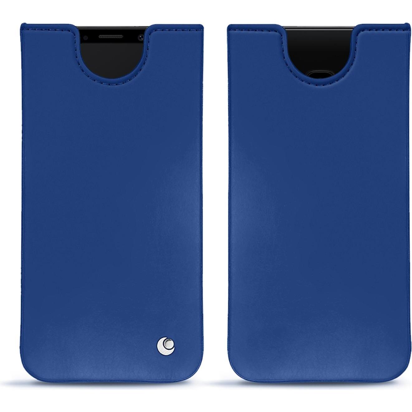 Noreve Lederschutzhülle (Samsung Galaxy S9), Smartphone Hülle, Blau