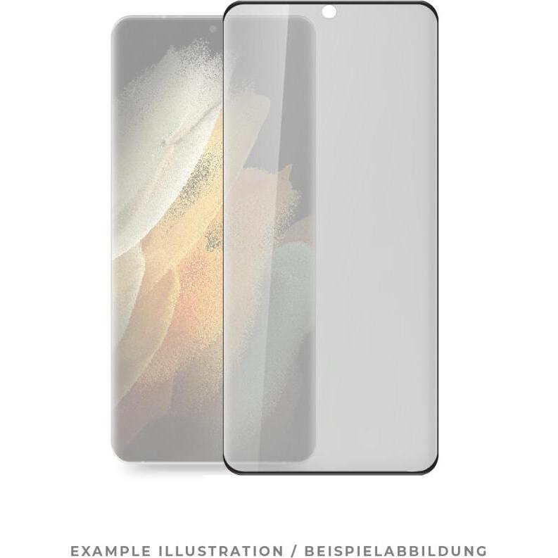 prio Privacy Bilschirmschutz aus Glas (1 Stück, Samsung Galaxy S21), Smartphone Schutzfolie, Schwarz
