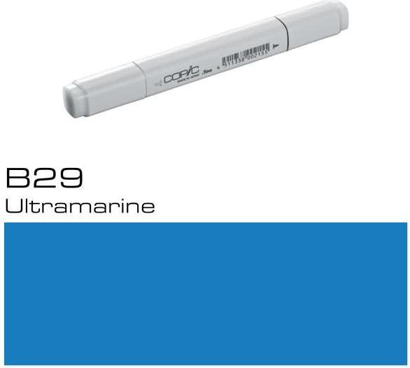 Actual product image Copic Graphic marker Classic type B - 29 (B29 - Ultramarine, 1 x)