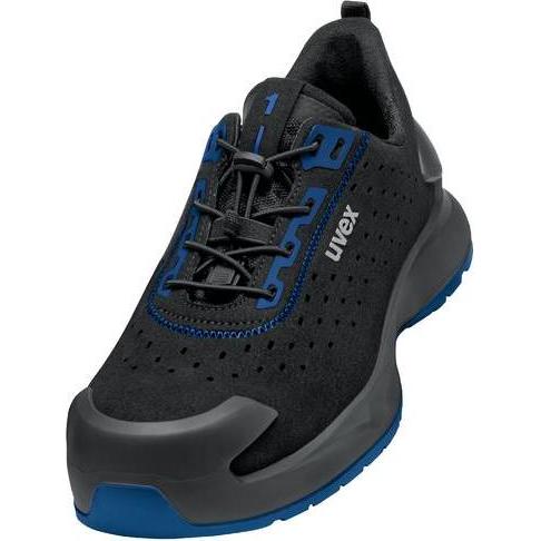 Uvex Sports, Sicherheitsschuhe, uvex 1 x-craft Halbschuhe S1 68130 schwarz, blau Weite 14 Grösse 46 (S1, 46)