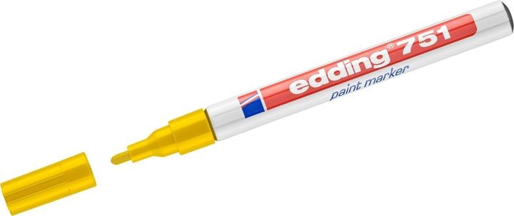 Produktbild Edding 751, Yellow, Multicolour, 1 colours, Bullet tip, Round, 400 °C (Gelb, 2 mm, 10 x)