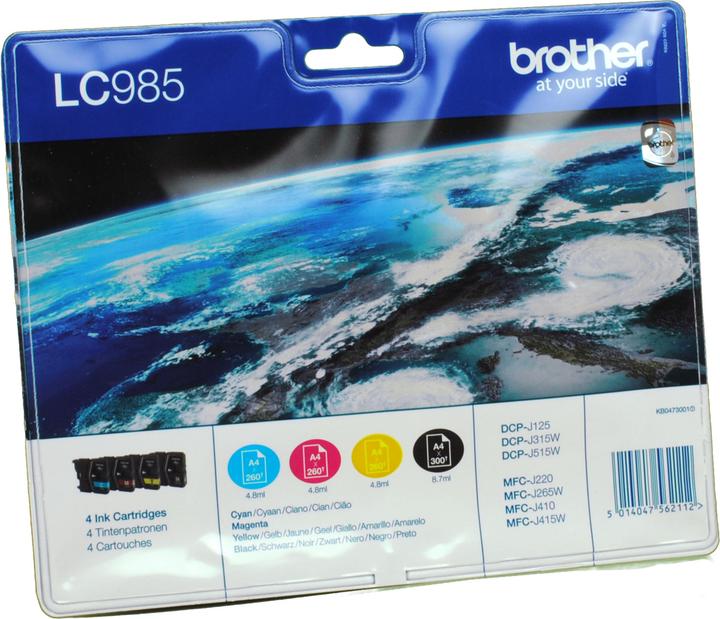 Produktbild Brother LC-985VALBP Value Pack (BK, C, M, Y)