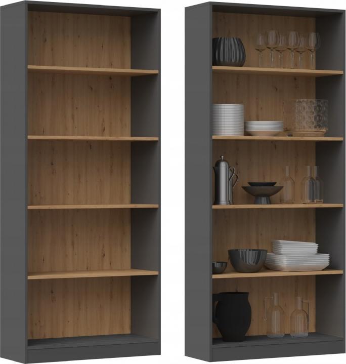 Produktbild Topeshop Bücherregal (80 x 30 x 182 cm)