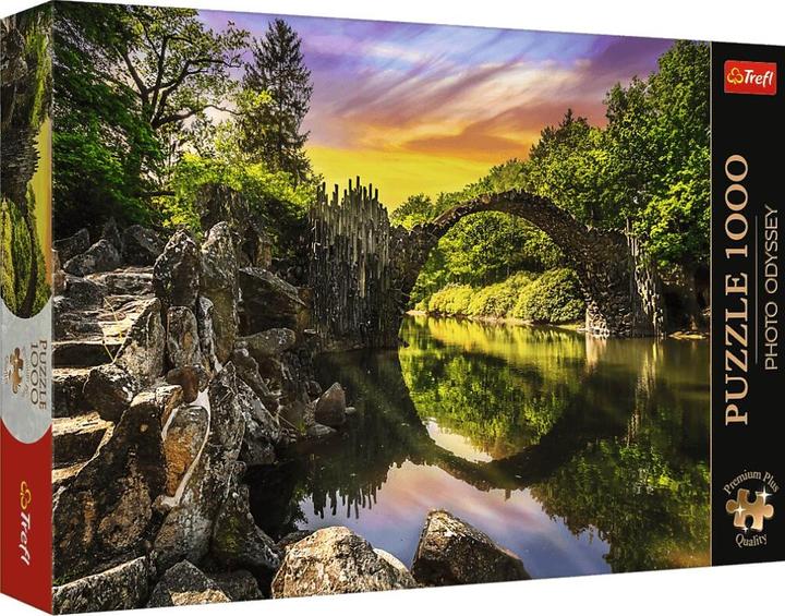 Productafbeelding Trefl Puzzel Premium Plus 1000 - Rakotzbrücke in Kromlau, Duitsland (1000 onderdelen)