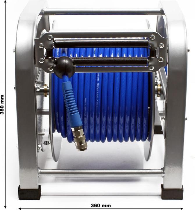 Produktbild Wiltec Automatischer Druckluft Schlauchaufroller 30 m 12 bar Schlauchtrommel