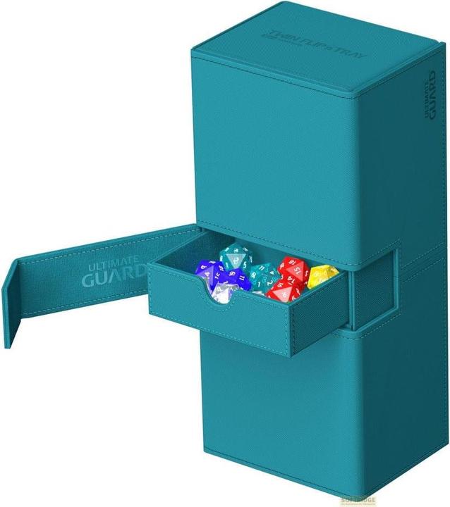 Actual product image Ultimate Guard Twin Flip'n'Tray 266+ Xenoskin Bleu Pétrole