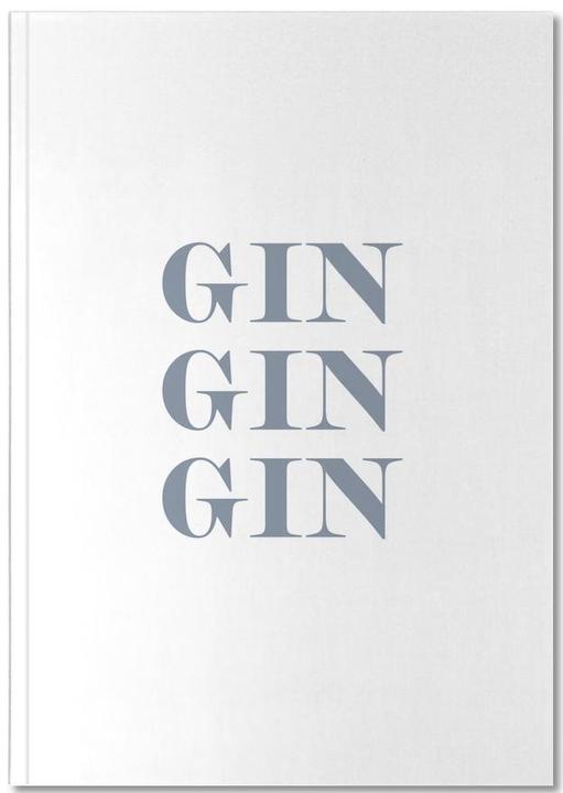Produktbild Juniqe Gin Gin Gin - Typografie & Symbole (A4, Blanko)