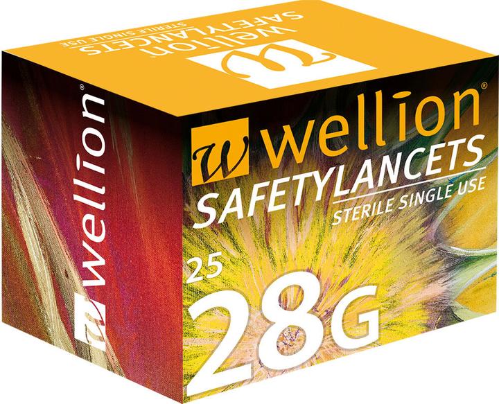 Actual product image Wellion Safety lancets 28G (Safetylancets) 25 lancets (Lancets)