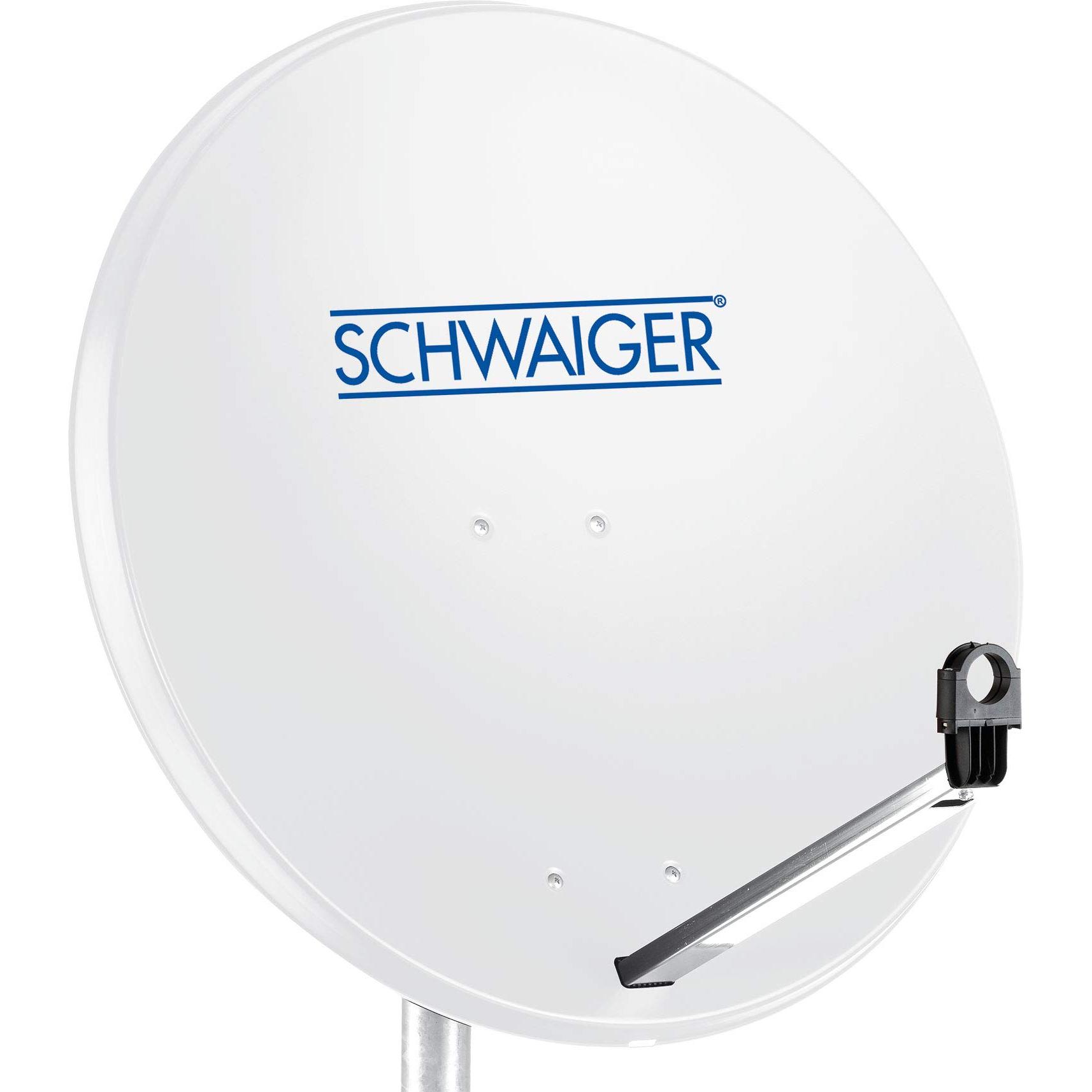 Schwaiger SPI996.0 (Parabolantenne, 38.50 dB, DVB-S / -S2), SAT Spiegel + SAT Antennen, Grau