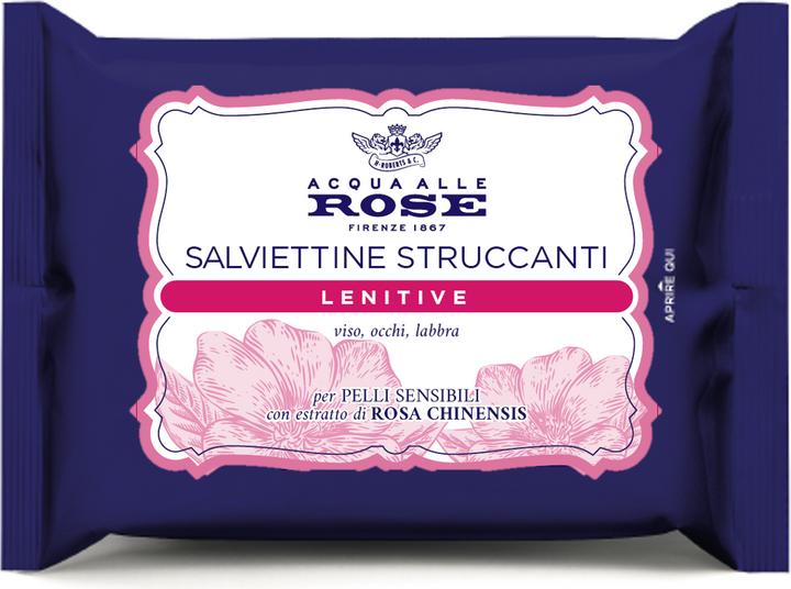 Acqua alle rose Sensitive Face Cleansing Wipes 20 pcs (Facial cleansing wipes, 498.67 ml)