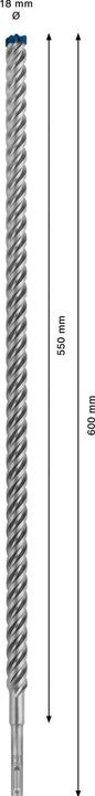 Productafbeelding Bosch Professional Zubehör Expert SDS plus-7X hamerboor, 18 x 550 x 600 mm (18 millimeter)