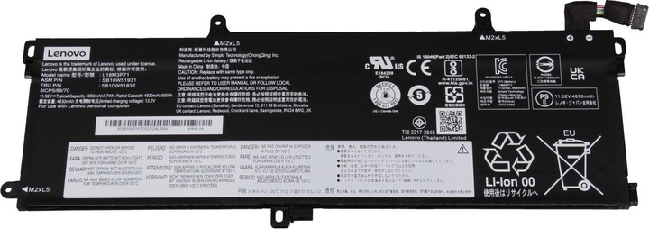 Actual product image Lenovo 5B10W13913 (3 Cells, 4950 mAh)