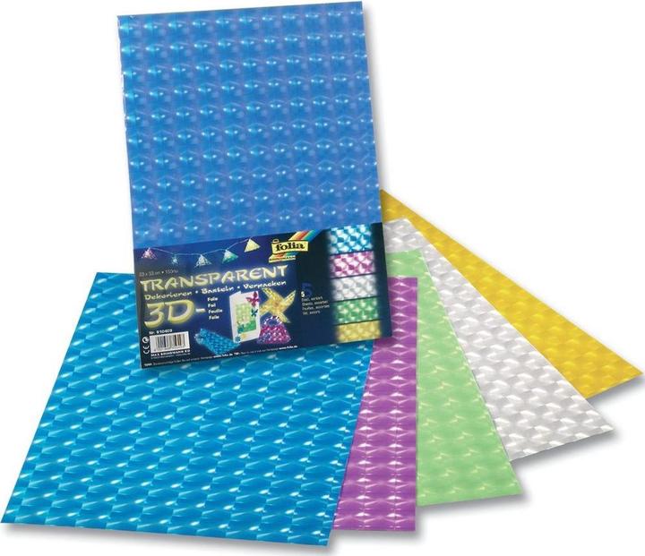 Produktbild Folia 3D-Folie, St„rke: 150 my, 230 x 330 mm, sortiert (150 g/m², 5x)