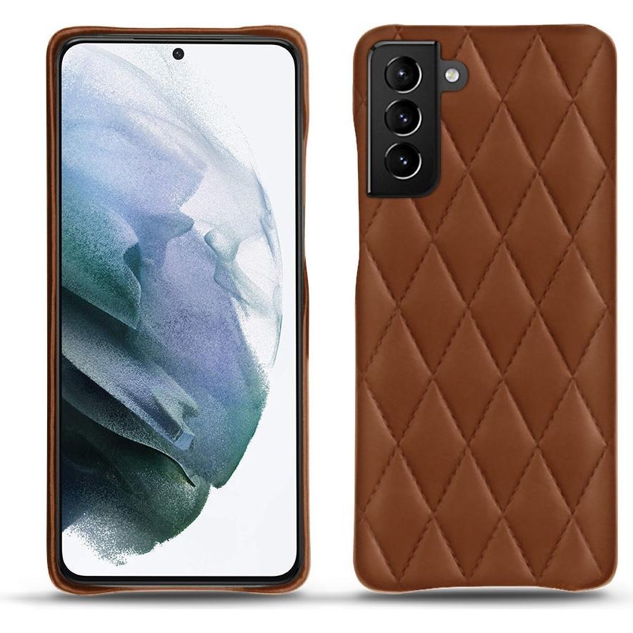 Noreve Lederschutzhülle (Samsung Galaxy S21+), Smartphone Hülle, Braun