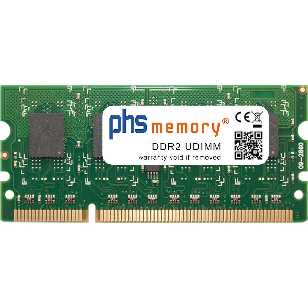PHS-memory 512MB RAM Speicher für Kyocera FS-3040/MFP/MFP Plus DDR2 UDIMM 667MHz (Kyocera FS-3040/MFP/MFP Plus, 1 x 512M...