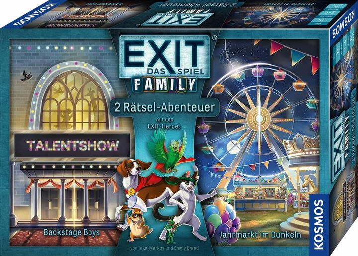 Kosmos EXIT® - Le jeu - Family 2 - Backstage Boys/Fermeture dans le noir (Allemand, 2 - 4 Joueur)