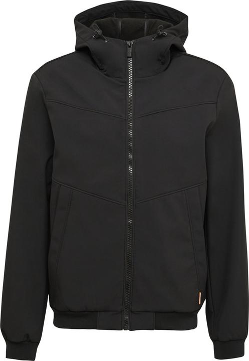 Produktbild s.Oliver Outdoor-Jacke Softshelljacke mit Kapuze und Rippbündchen (S)