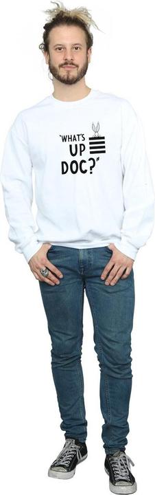 Immagine prodotto Looney Tunes What's Up Doc Felpa Bugs Bunny Strisce Adulto Unisex (3XL)
