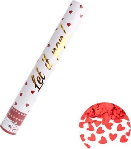 Amscan Confetti kanon 40cm hart