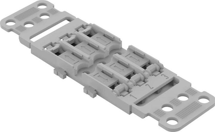 Wago 221-2503 Mounting adapter with strain relief, 3-way
