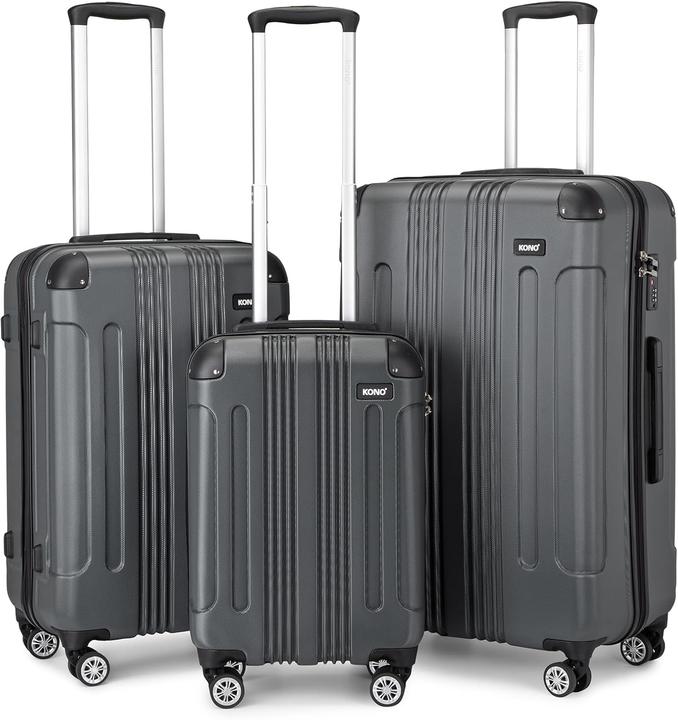 Kono 3-teiliges Hartschalen Trolley-Kofferset (113 l)