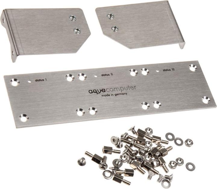 Aqua Computer Einbaublende für poweradjust 2 USB, Edelstahl gebürstet