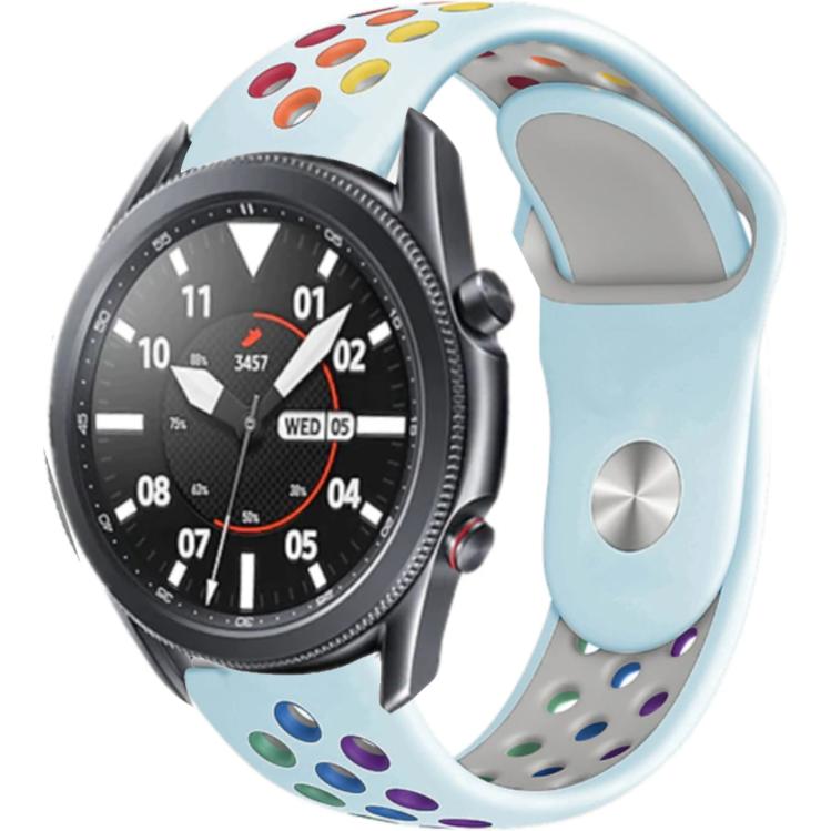 Strap-it Sportarmband (22 mm, Silikon), Uhrenarmband, Mehrfarbig, Blau