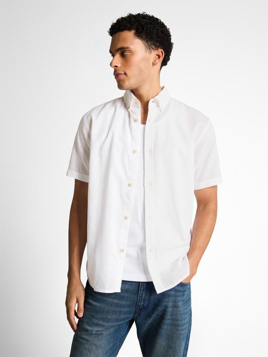 Immagine prodotto Tom Tailor Relaxed Fit Kurzarmhemd mit Leinenanteil (L)