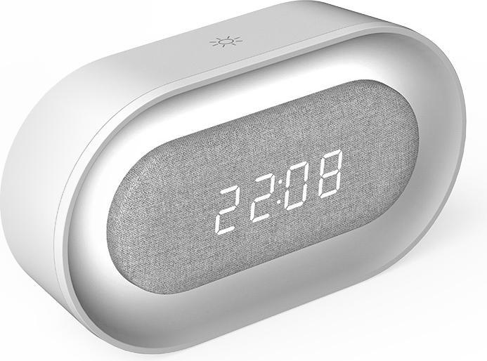 Actual product image Forever Light Wecker mit LED-Nachtlicht PURE FNL-07 AKSEL weiss lang