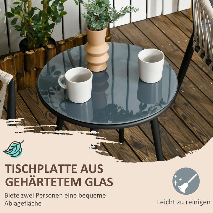 Produktbild Outsunny Bistro-Set (50 x 46 cm)
