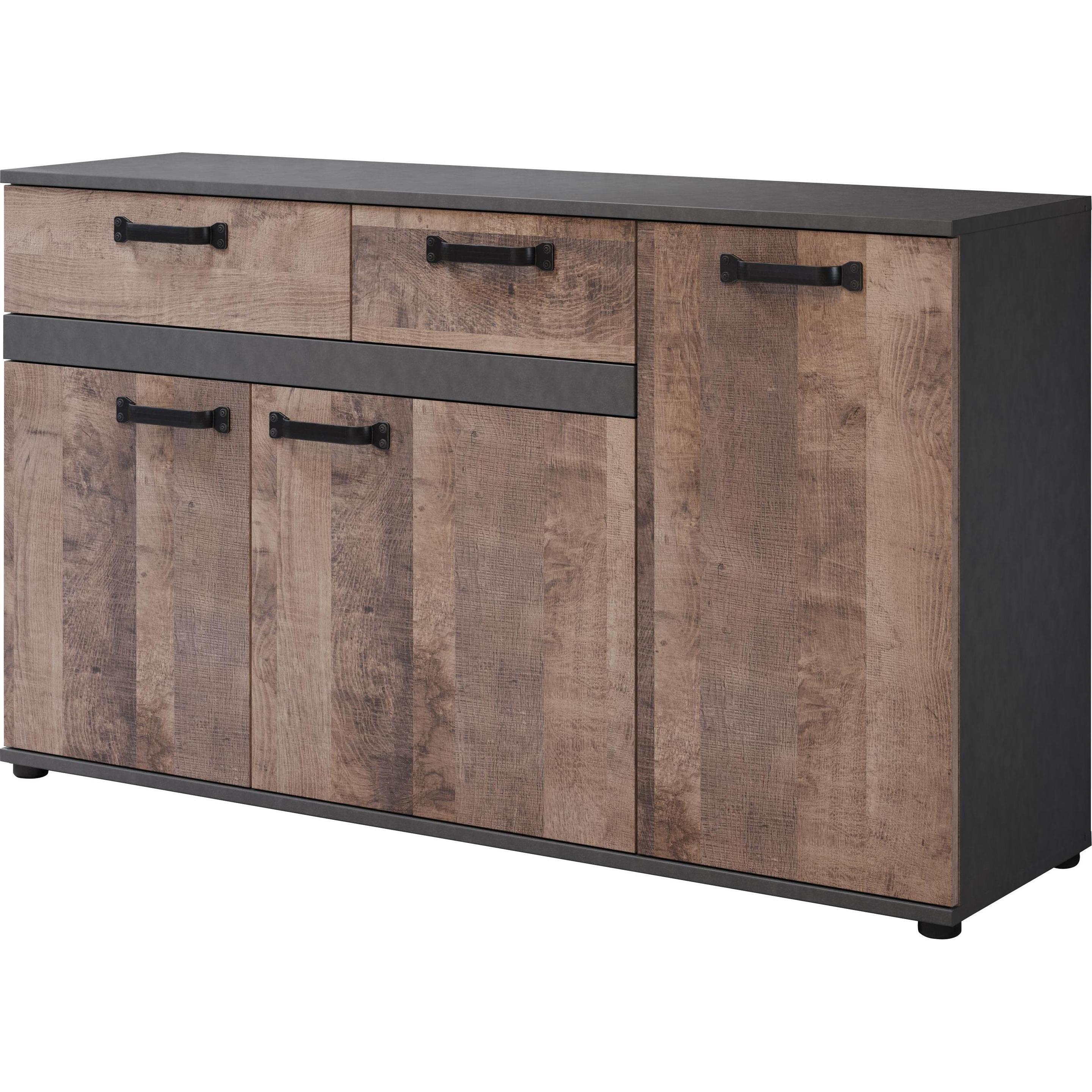 Trendteam, Kommode + Sideboard, Stripe (142 x 41 x 83 cm)