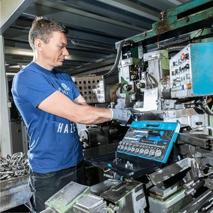 Produktbild HAZET Steckschlüssel Satz 953HP ∙ Vierkant6,3 mm (1/4 Zoll), Vierkant12,5 mm (1/2 Zoll) ∙ Aussen Sec… (19 mm, 6 mm, 12 mm, 24 mm, 14 mm, 22 mm, 16 mm, 23 mm, 10  mm, 21 mm, 18 mm, 27 mm, 7 mm, 17 mm, 11 mm, 5 mm, 15 mm, 26 mm, 8 mm, 9 mm, 13 mm, 20 mm, 25 mm)