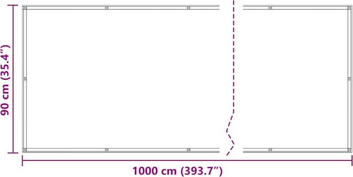 Image du produit vidaXL Balkon Sichtschutz