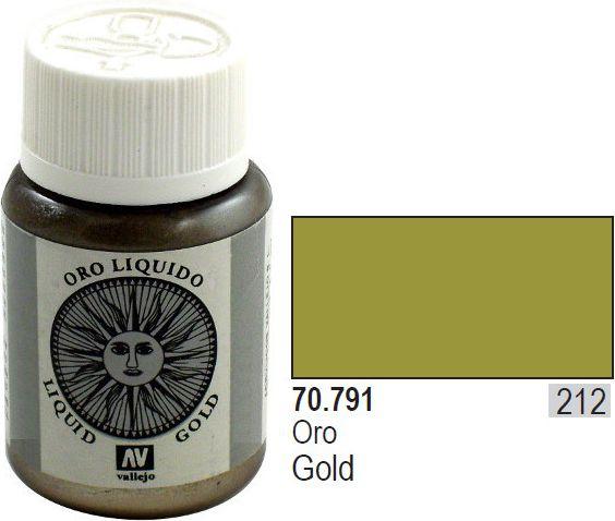 Actual product image Vallejo Liquid Gold - Gold (70,791)