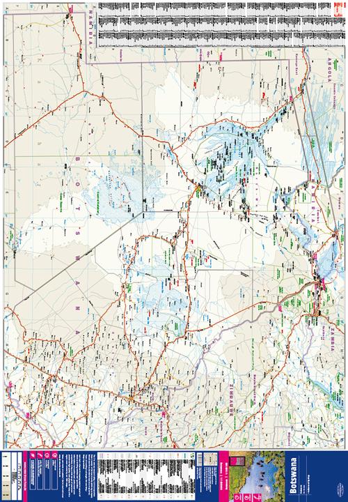 Actual product image Map Botswana 1 : 1.000.000 1000000
