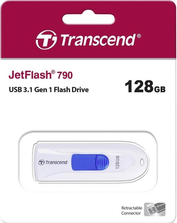 Image du produit Transcend JETFLASH 790 - clé USB 3.0 (128 Go, USB-A)