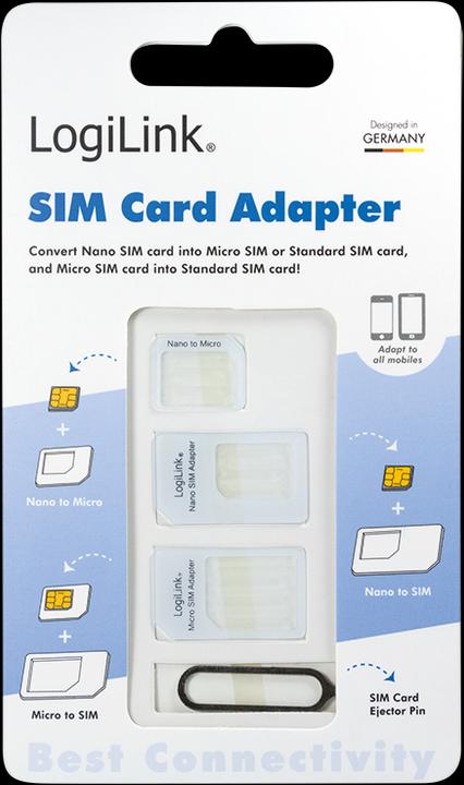 Immagine prodotto LogiLink Set di adattatori per schede SIM